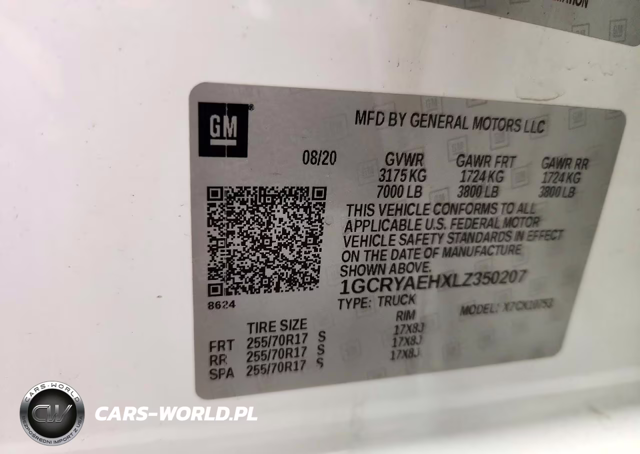 2020 Chevrolet Silverado K1500 VIN:1GCRYAEHXLZ350207 - 12