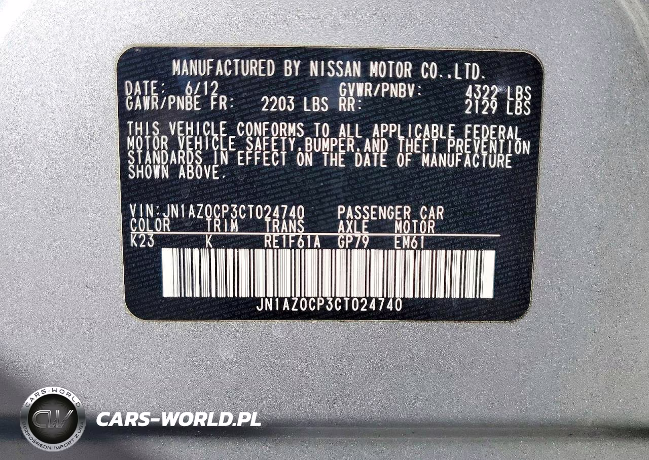 2012 Nissan Leaf Sv VIN:JN1AZ0CP3CT024740 - 12