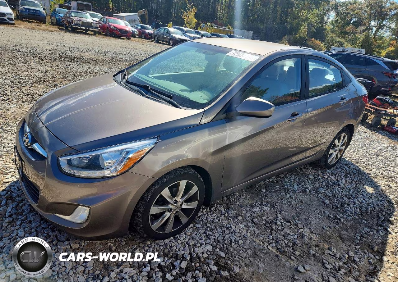 2014 Hyundai Accent Gls VIN:KMHCU4AE6EU590087 - 1