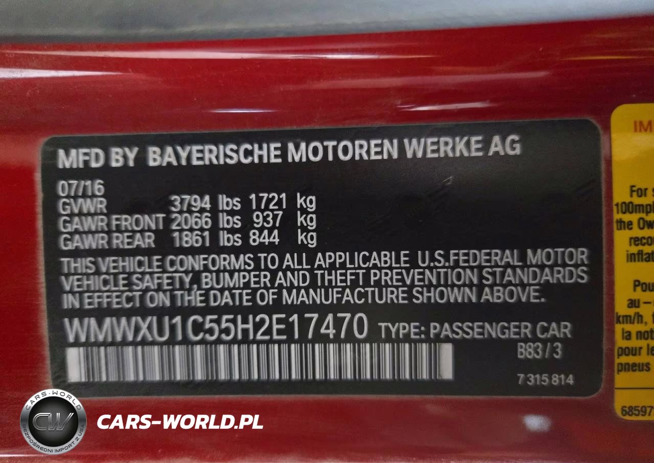 2017 Mini Cooper VIN:WMWXU1C55H2E17470 - 12