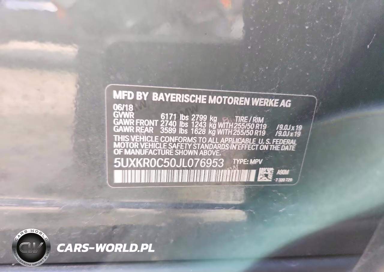 2018 BMW X5 xDrive35I VIN:5UXKR0C50JL076953 - 13