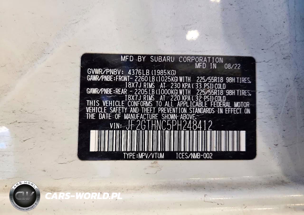 2023 Subaru Crosstrek Limited VIN:JF2GTHNC5PH248412 - 13
