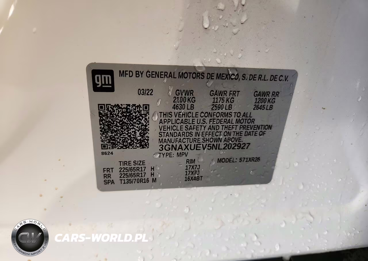 2022 Chevrolet Equinox Lt VIN:3GNAXUEV5NL202927 - 13