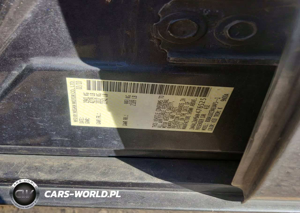 2010 Nissan Altima 2.5 VIN:1N4AL2AP6AN476525 - 12