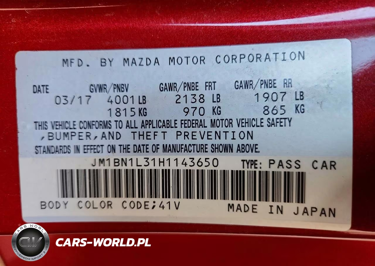 2017 Mazda 3 Touring VIN:JM1BN1L31H1143650 - 13