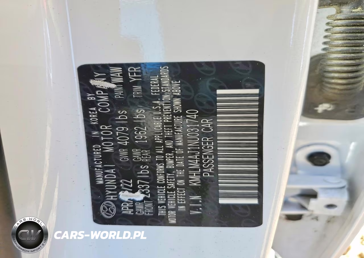 2022 Hyundai Elantra Blue VIN:KMHLM4AJ1NU031740 - 12