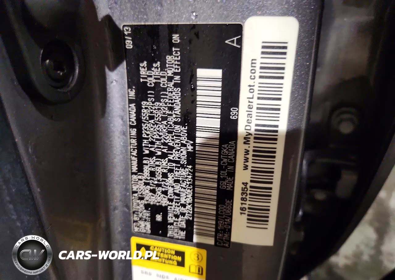 2014 Lexus Rx 350 Base VIN:2T2ZK1BA0EC134724 - 13