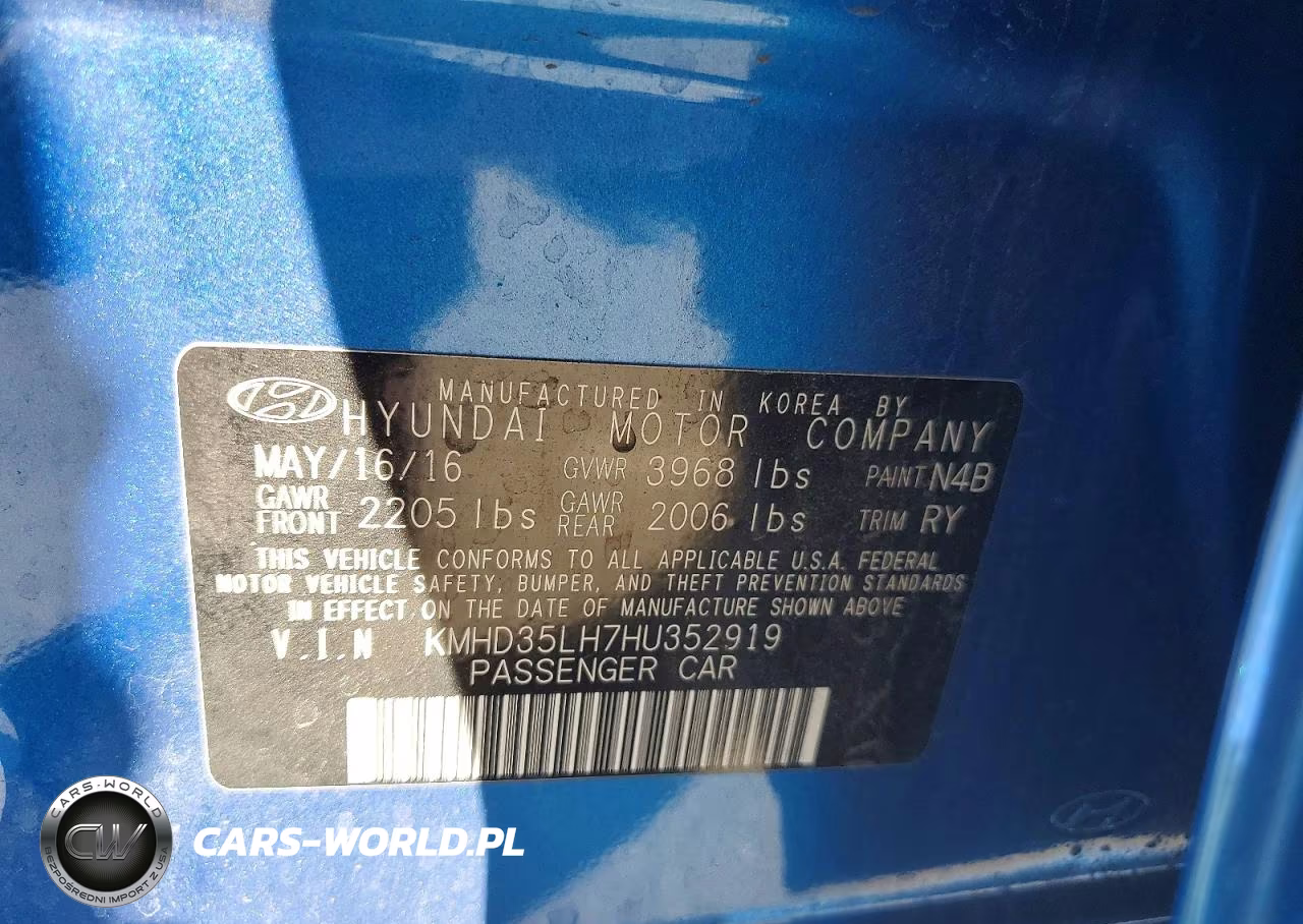 2017 Hyundai Elantra Gt Base VIN:KMHD35LH7HU352919 - 12