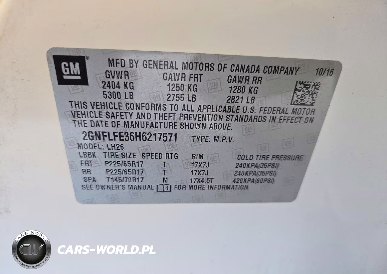 2017 Chevrolet Equinox Lt VIN:2GNFLFE36H6217571 - 13