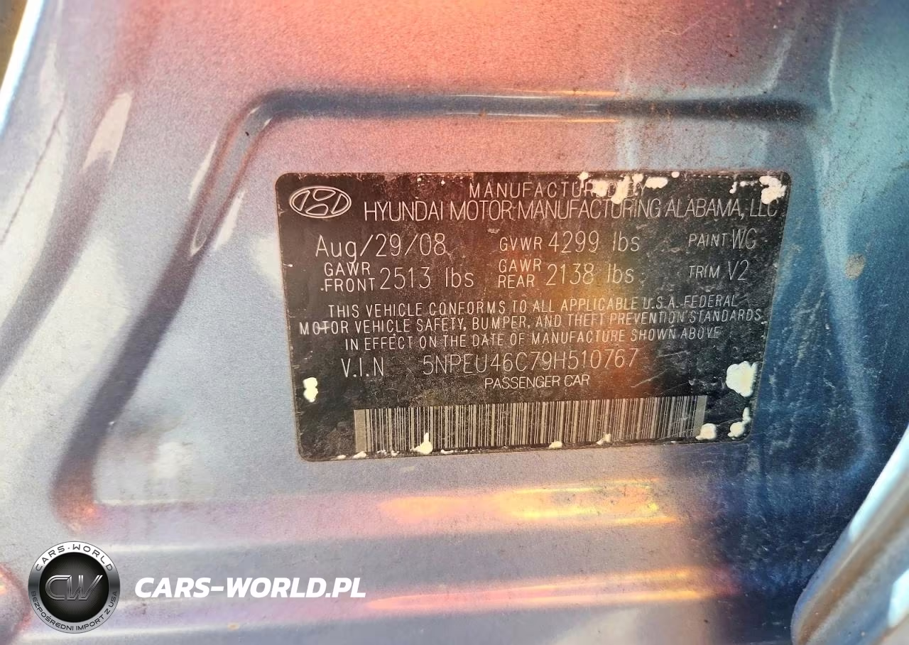 2009 Hyundai Sonata Limited VIN:5NPEU46C79H510767 - 12