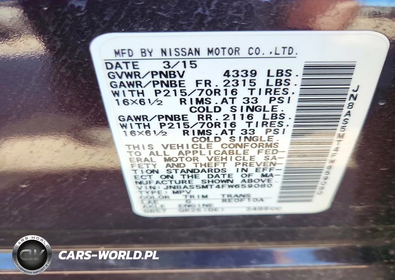 2015 Nissan Rogue Select S VIN:JN8AS5MT4FW659080 - 13