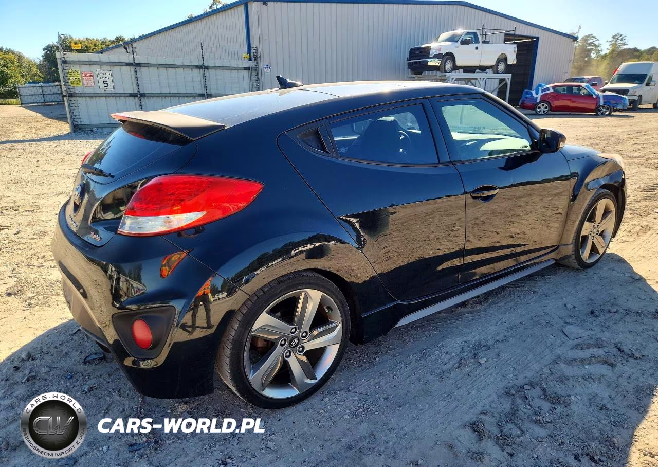 2013 Hyundai Veloster Turbo VIN:KMHTC6AE3DU181185 - 3