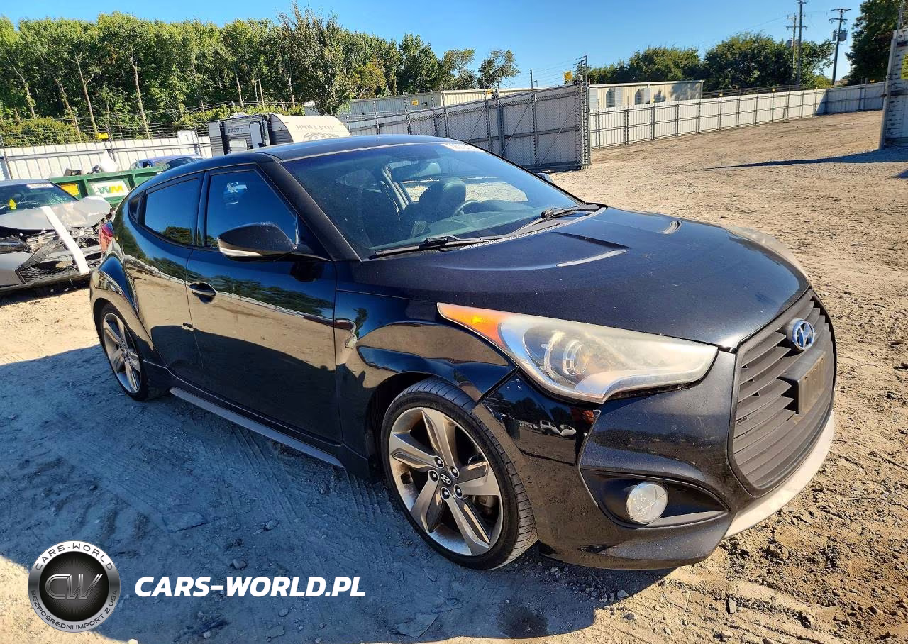 2013 Hyundai Veloster Turbo VIN:KMHTC6AE3DU181185 - 4
