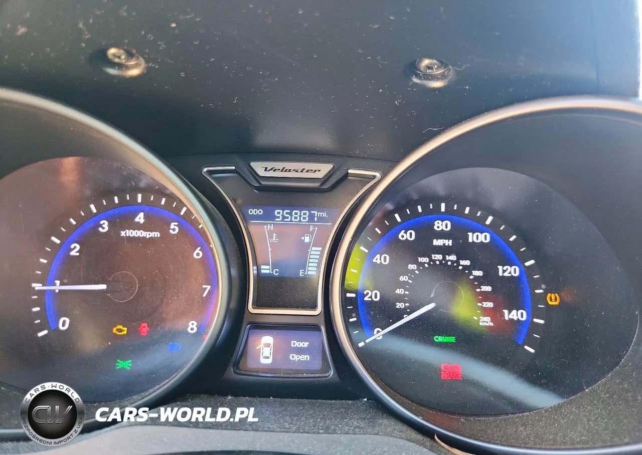 2013 Hyundai Veloster Turbo VIN:KMHTC6AE3DU181185 - 9