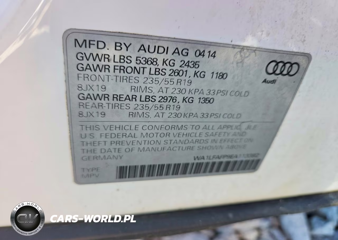 2014 Audi Q5 Premium Plus VIN:WA1LFAFP9EA113382 - 13