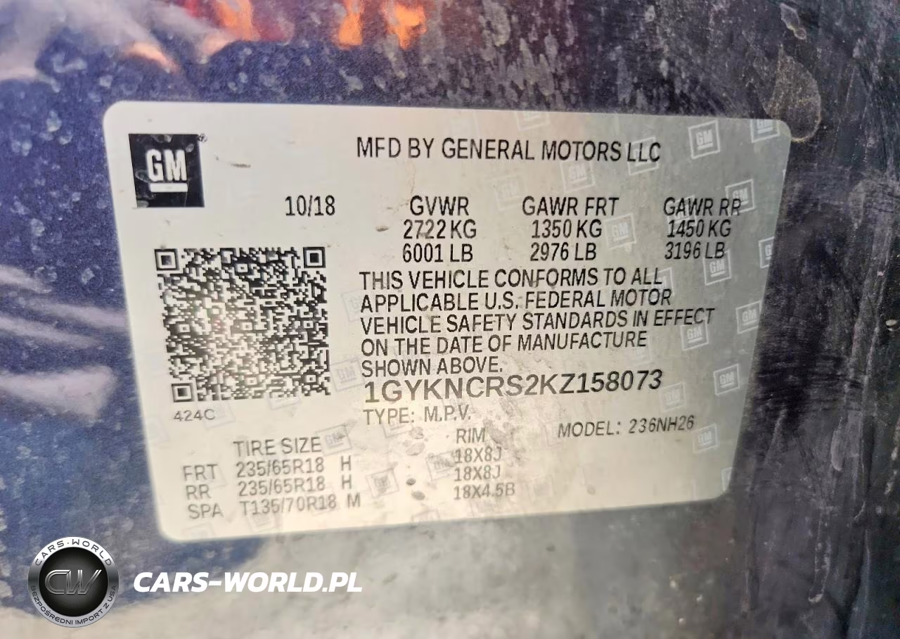 2019 Cadillac Xt5 Luxury VIN:1GYKNCRS2KZ158073 - 13