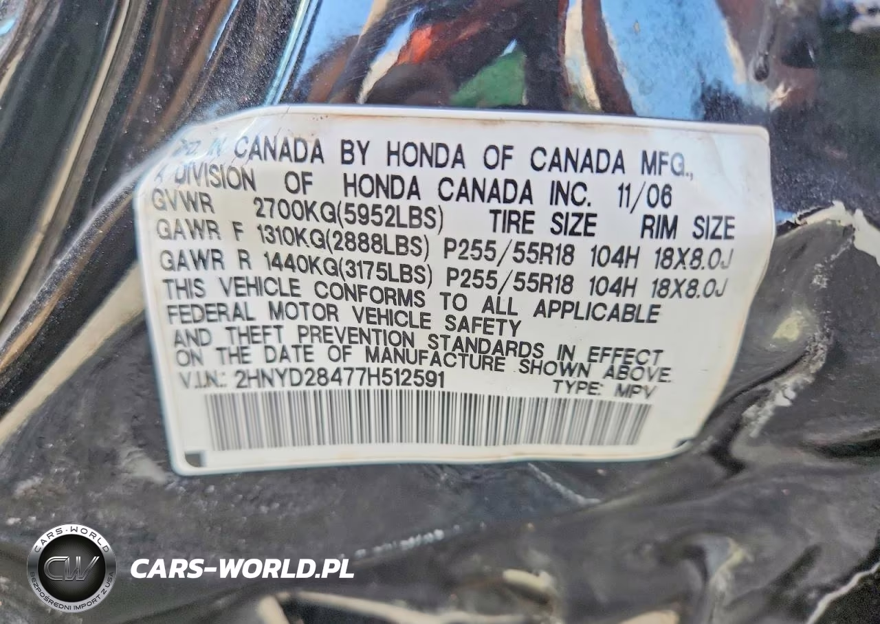 2007 Acura Mdx Technology VIN:2HNYD28477H512591 - 12