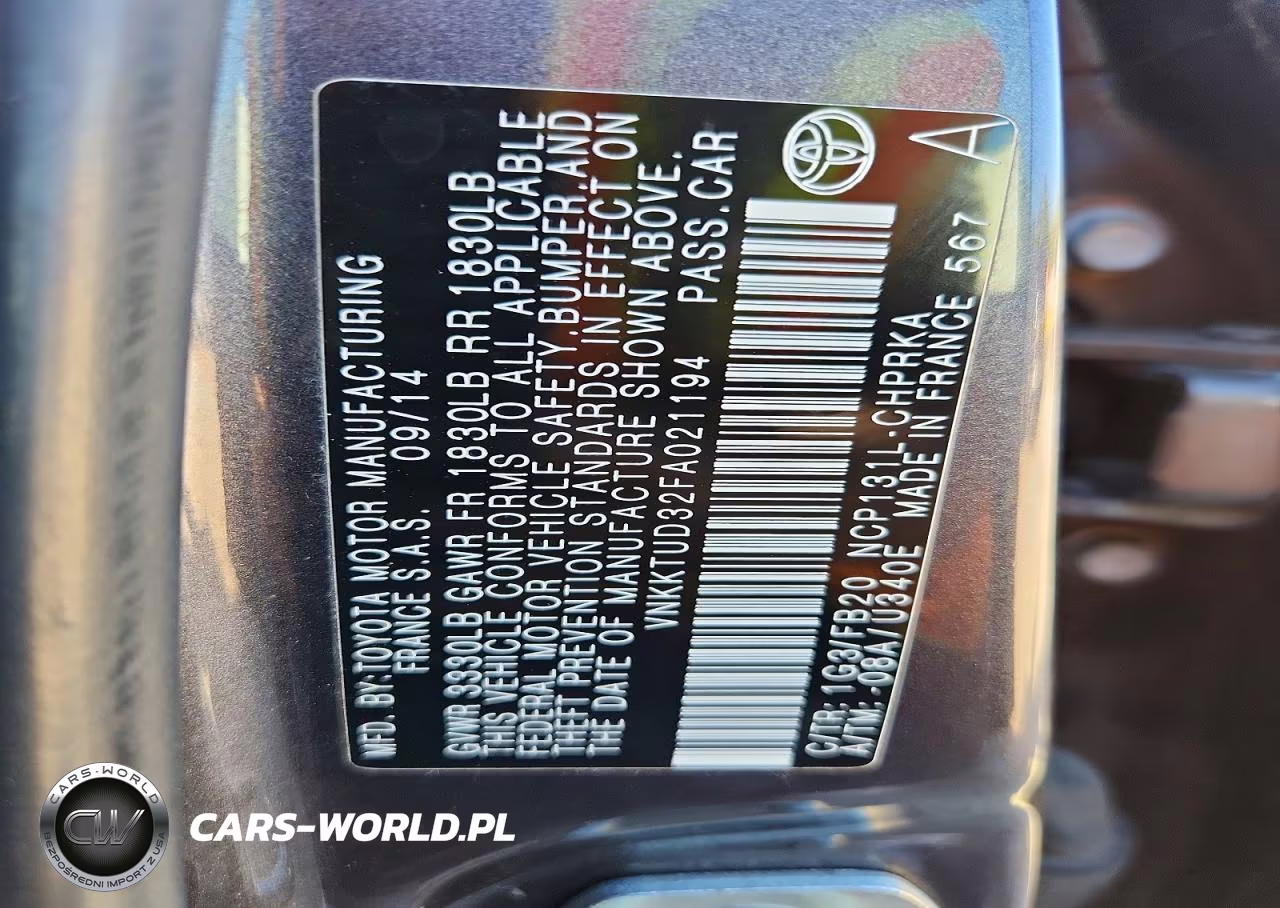 2015 Toyota Yaris 5-Door Le VIN:VNKKTUD32FA021194 - 12