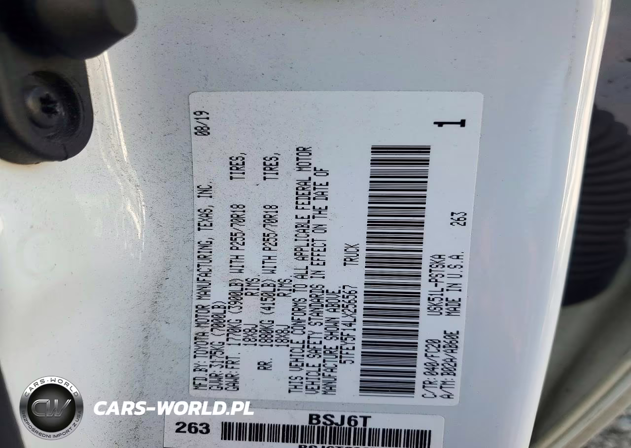2020 Toyota Tundra Crewmax Sr5 VIN:5TFEY5F14LX256567 - 12