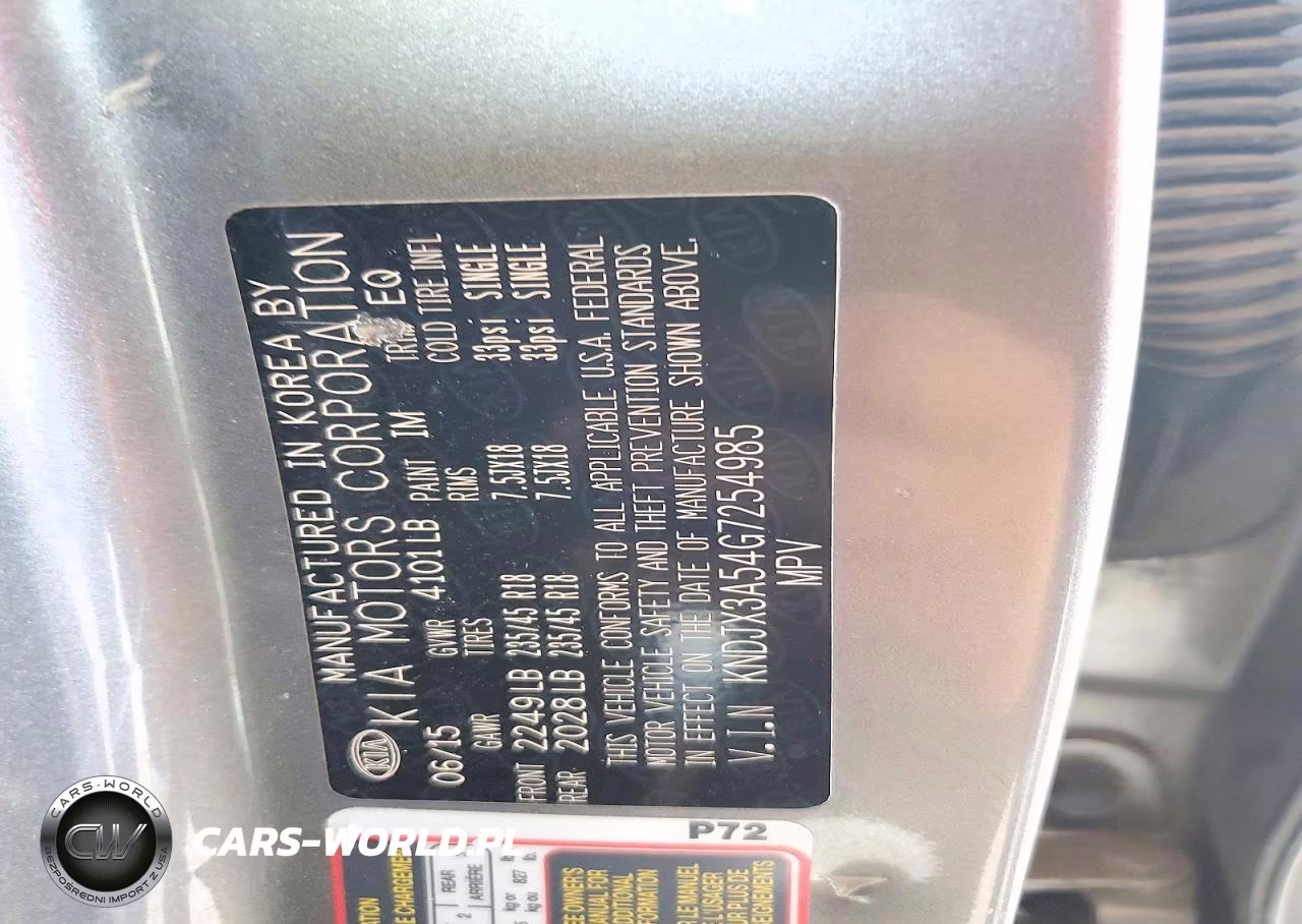 2016 Kia Soul ! VIN:KNDJX3A54G7254985 - 12