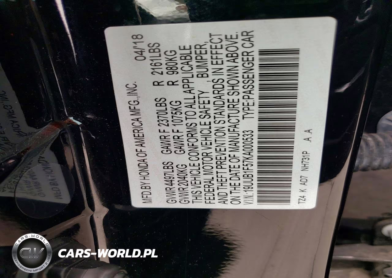 2019 Acura Tlx Technology VIN:19UUB1F57KA000533 - 12
