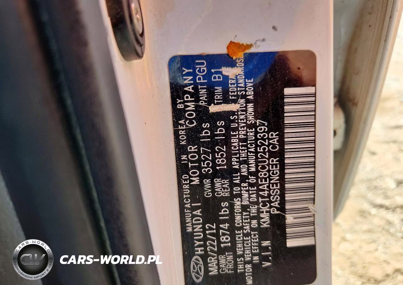 2012 Hyundai Accent Gls VIN:KMHCT4AE8CU252397 - 12