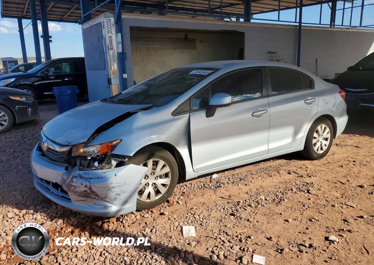 2012 Honda Civic Lx VIN:2HGFB2F51CH528747 - 1