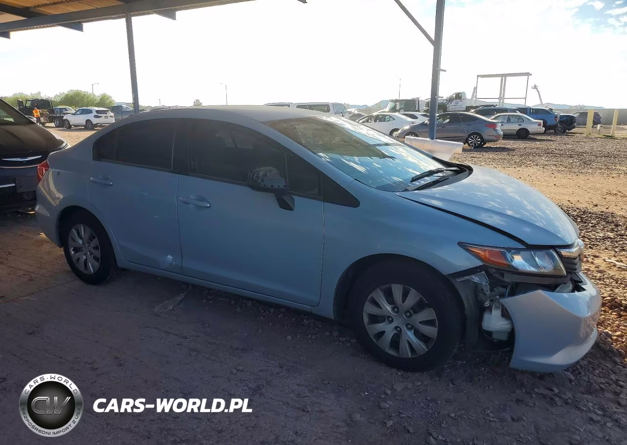 2012 Honda Civic Lx VIN:2HGFB2F51CH528747 - 4