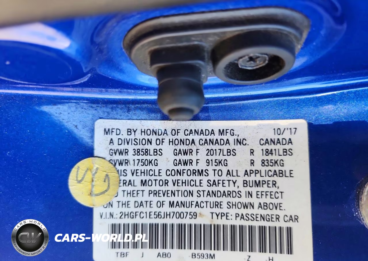 2018 Honda Civic Si VIN:2HGFC1E56JH700759 - 12