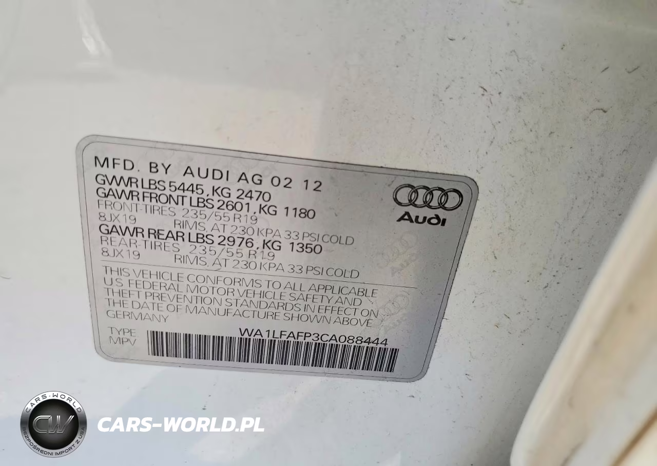 2012 Audi Q5 Premium Plus VIN:WA1LFAFP3CA088444 - 13