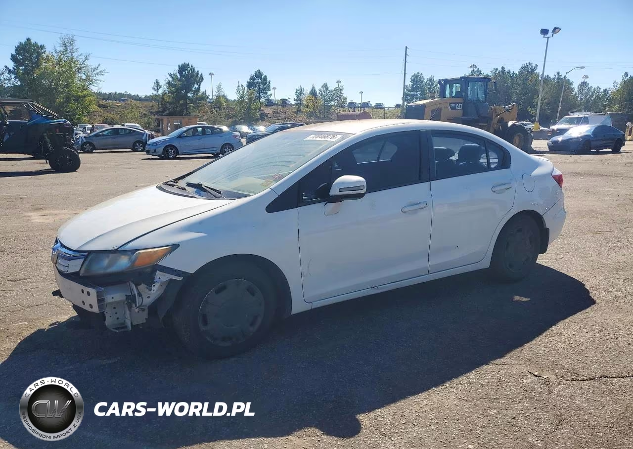 2012 Honda Civic Hybrid L VIN:JHMFB4F34CS000961 - 1