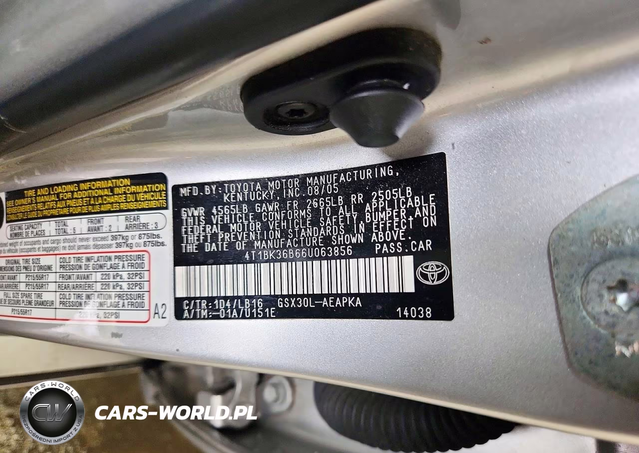2006 Toyota Avalon Xl VIN:4T1BK36B66U063856 - 12
