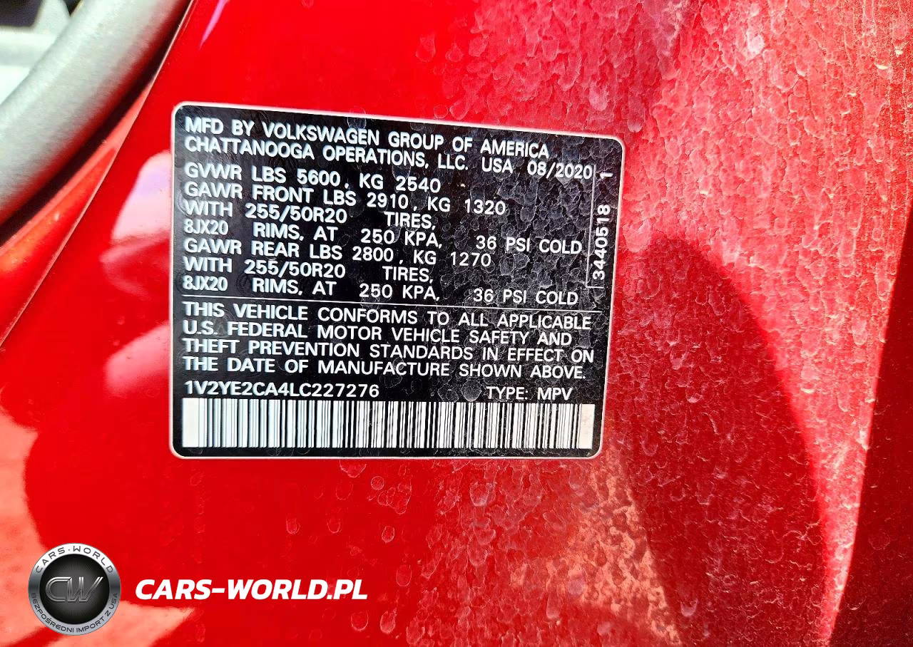 2020 Volkswagen Atlas Cross Sport Se VIN:1V2YE2CA4LC227276 - 13