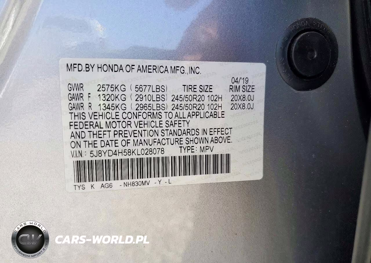 2019 Acura Mdx Technology VIN:5J8YD4H58KL028078 - 14
