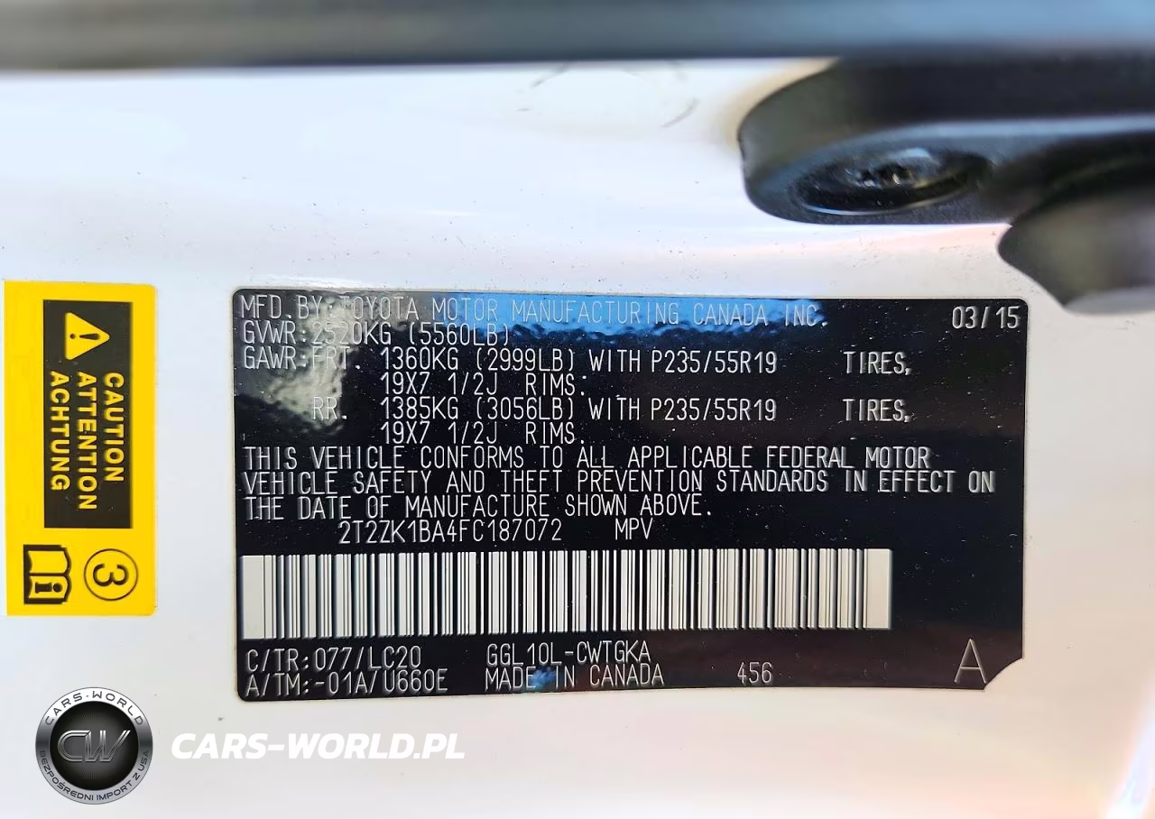 2015 Lexus Rx 350 Base VIN:2T2ZK1BA4FC187072 - 13