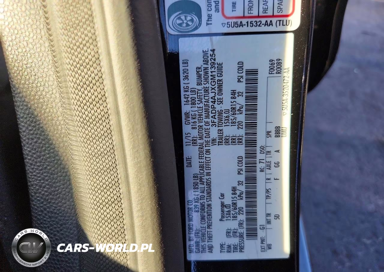 2016 Ford Fiesta S VIN:3FADP4AJXGM139254 - 12