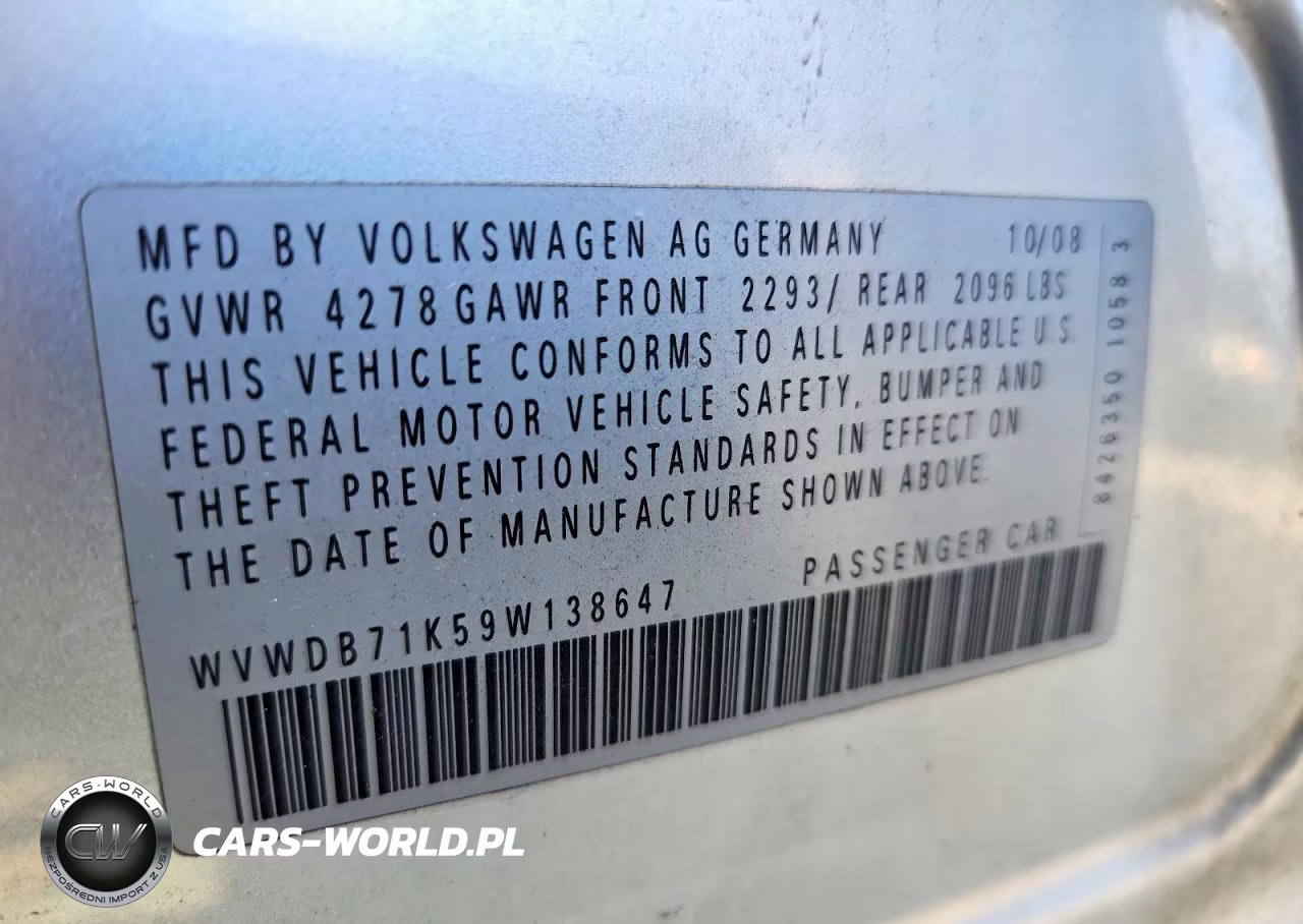 2009 Volkswagen Rabbit VIN:WVWDB71K59W138647 - 12