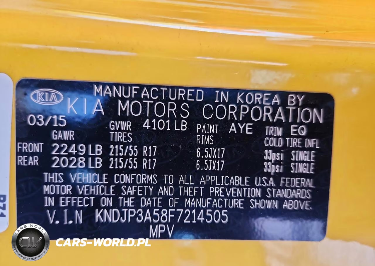 2015 Kia Soul + VIN:KNDJP3A58F7214505 - 12