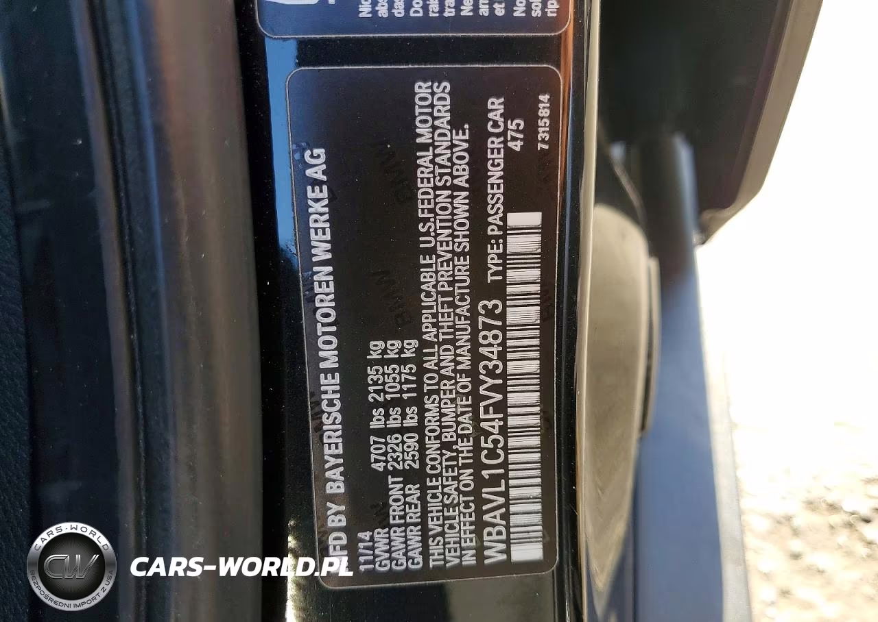 2015 BMW X1 xDrive28I VIN:WBAVL1C54FVY34873 - 13