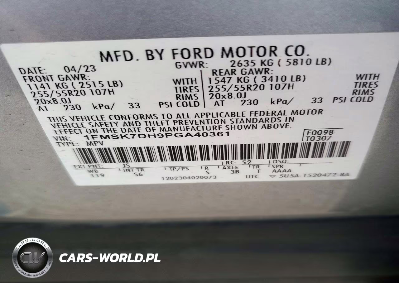 2023 Ford Explorer Xlt VIN:1FMSK7DH9PGA40361 - 14