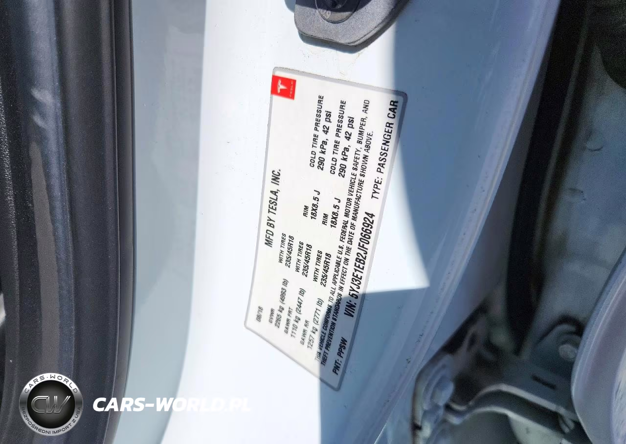 2018 Tesla Model 3 VIN:5YJ3E1EB2JF066924 - 12