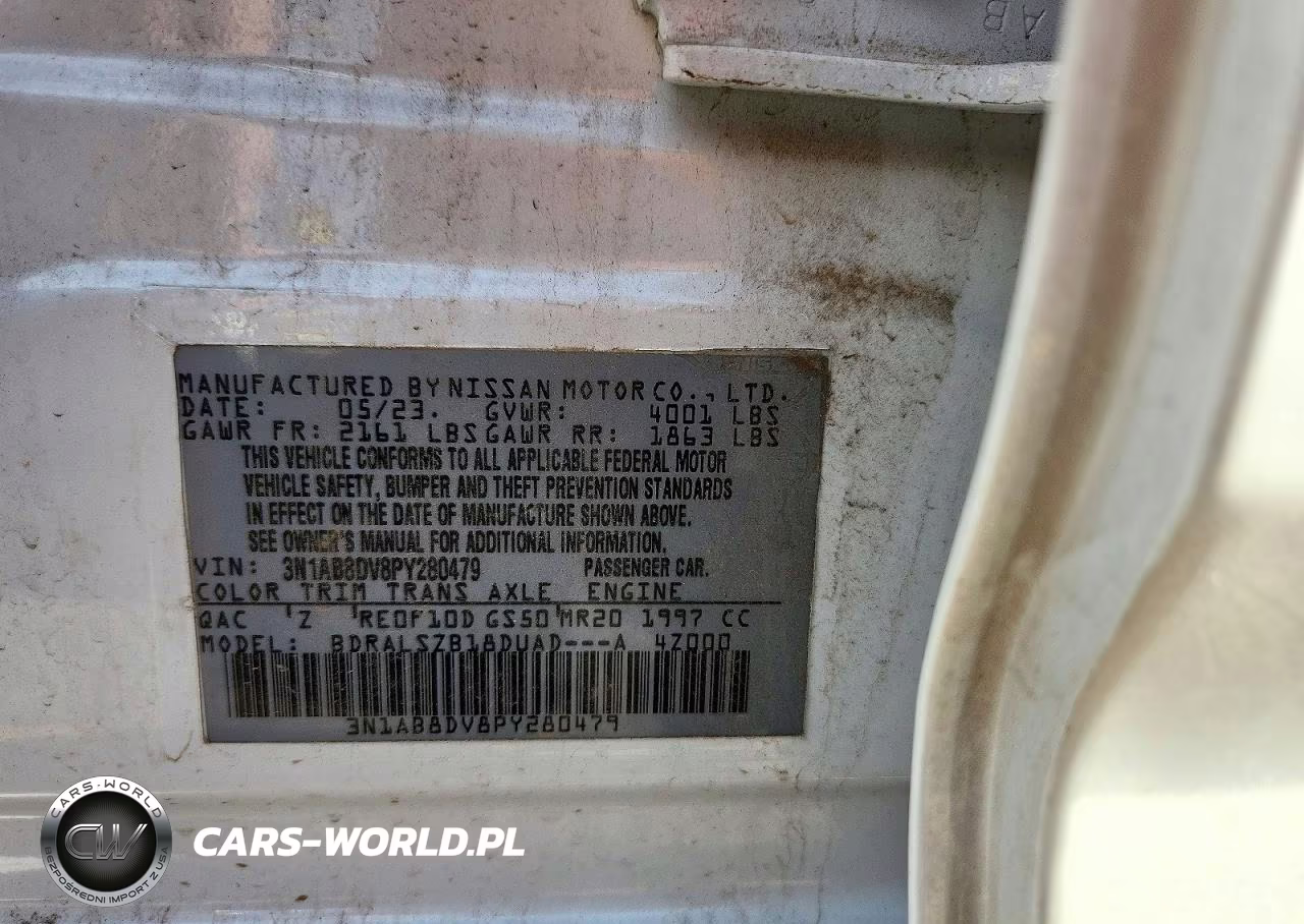 2023 Nissan Sentra Sr VIN:3N1AB8DV8PY280479 - 12