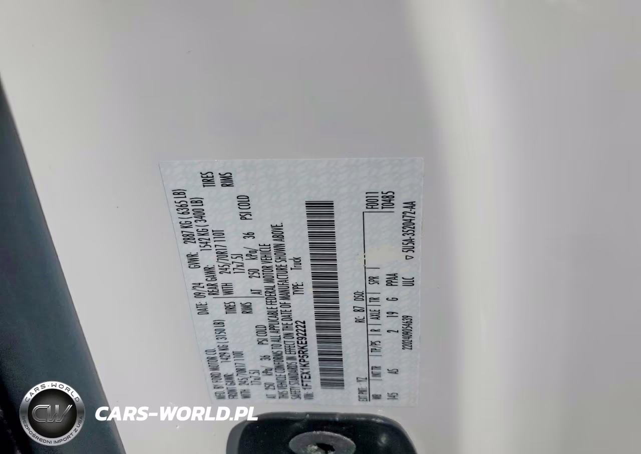 2024 Ford F150 Xl VIN:1FTEX1KP5RKE92222 - 12