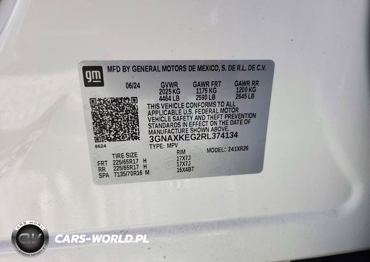 2024 Chevrolet Equinox Lt VIN:3GNAXKEG2RL374134 - 14