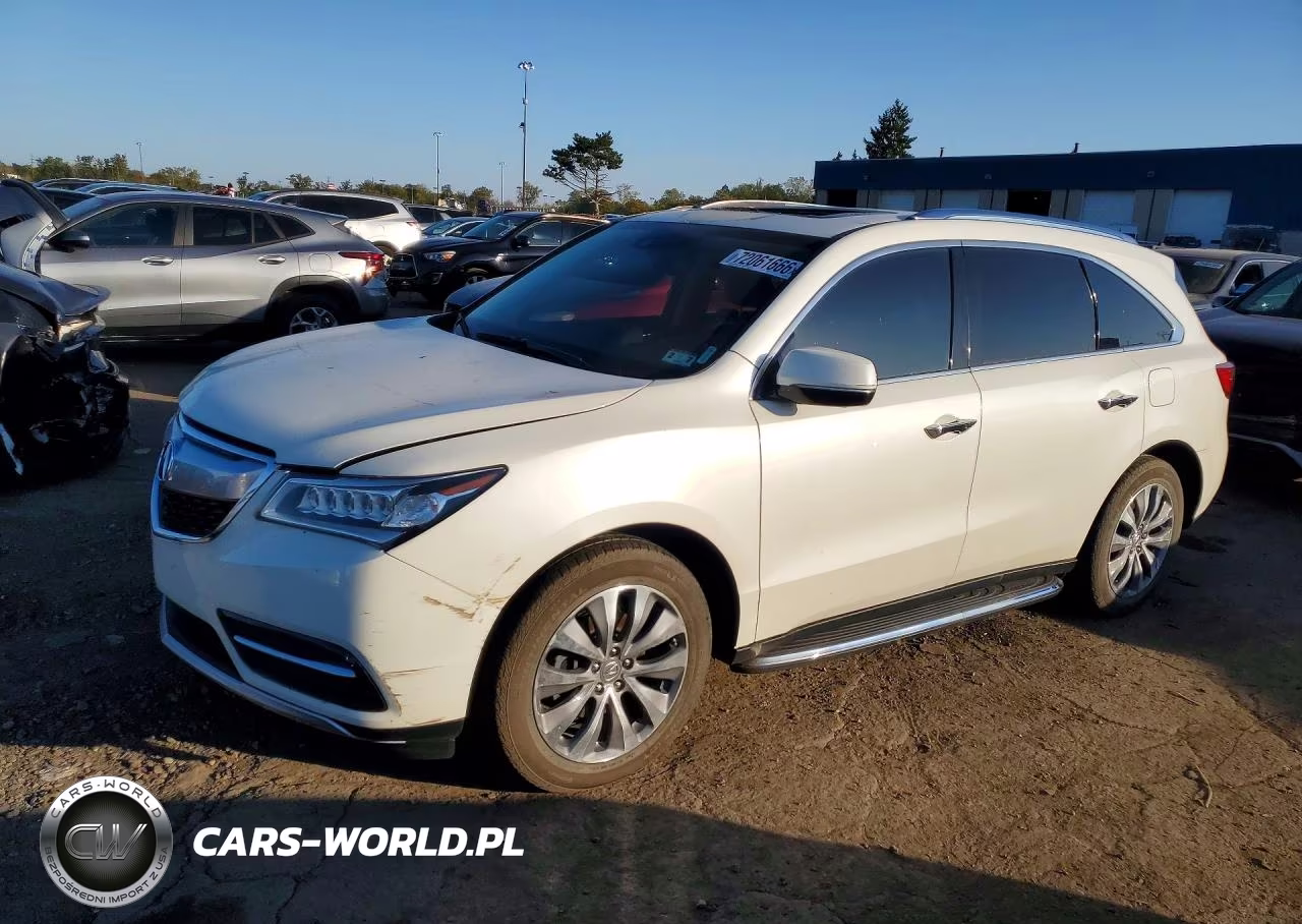 2015 Acura Mdx Technology VIN:5FRYD4H40FB033000 - 1