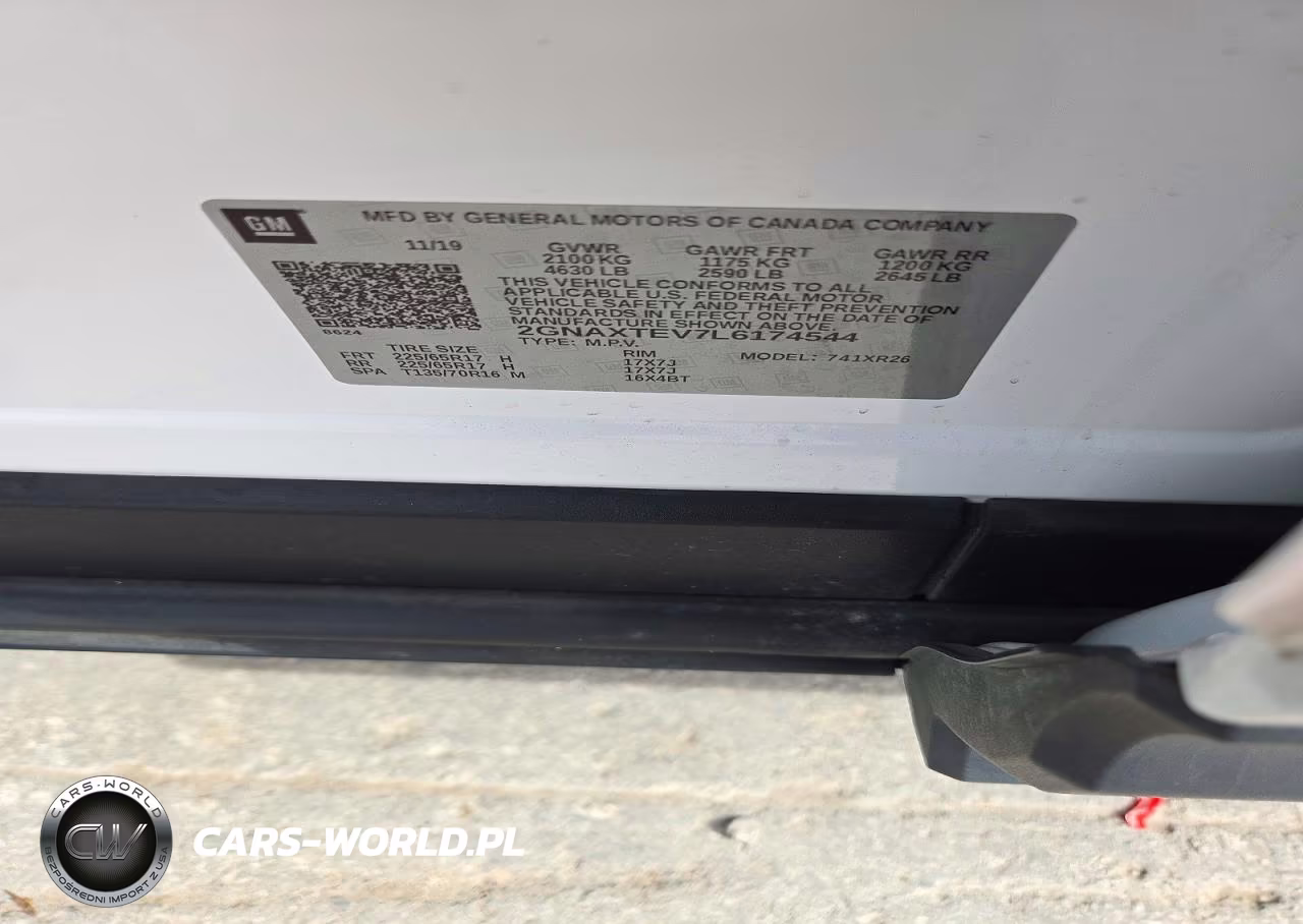 2020 Chevrolet Equinox Lt VIN:2GNAXTEV7L6174544 - 13
