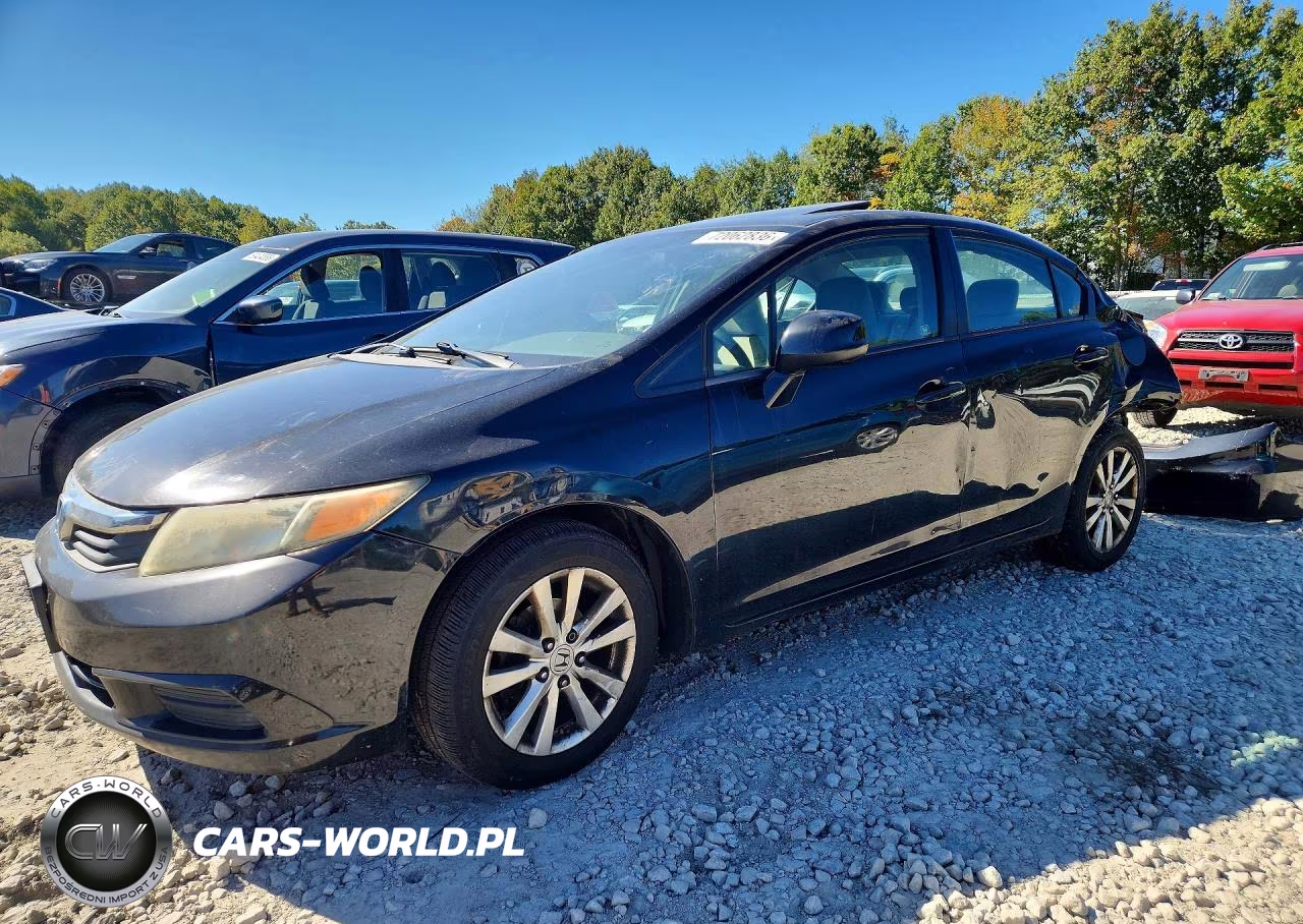2012 Honda Civic Ex VIN:2HGFB2F8XCH329481 - 1