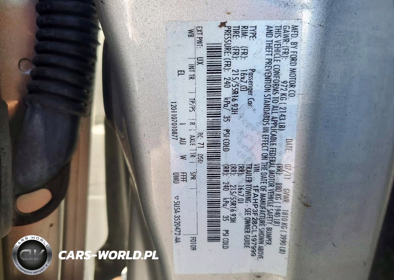 2012 Ford Focus Se VIN:1FAHP3F28CL197999 - 12