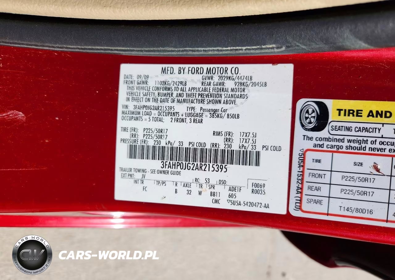 2010 Ford Fusion Sel VIN:3FAHP0JG2AR215395 - 12
