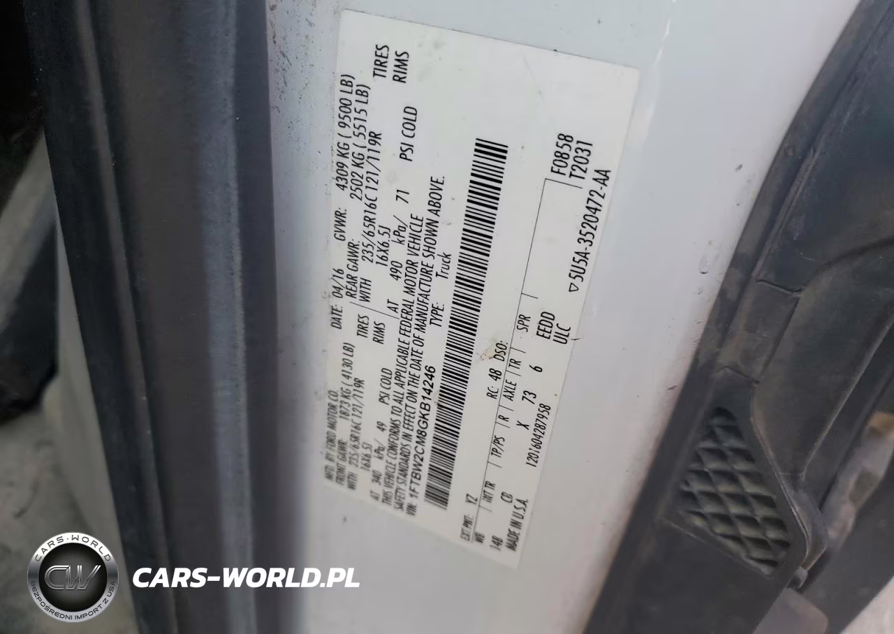 2016 Ford Transit T-350 VIN:1FTBW2CM8GKB14246 - 13